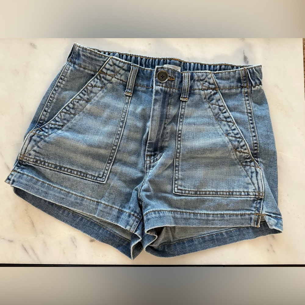 aerie denim shorts
